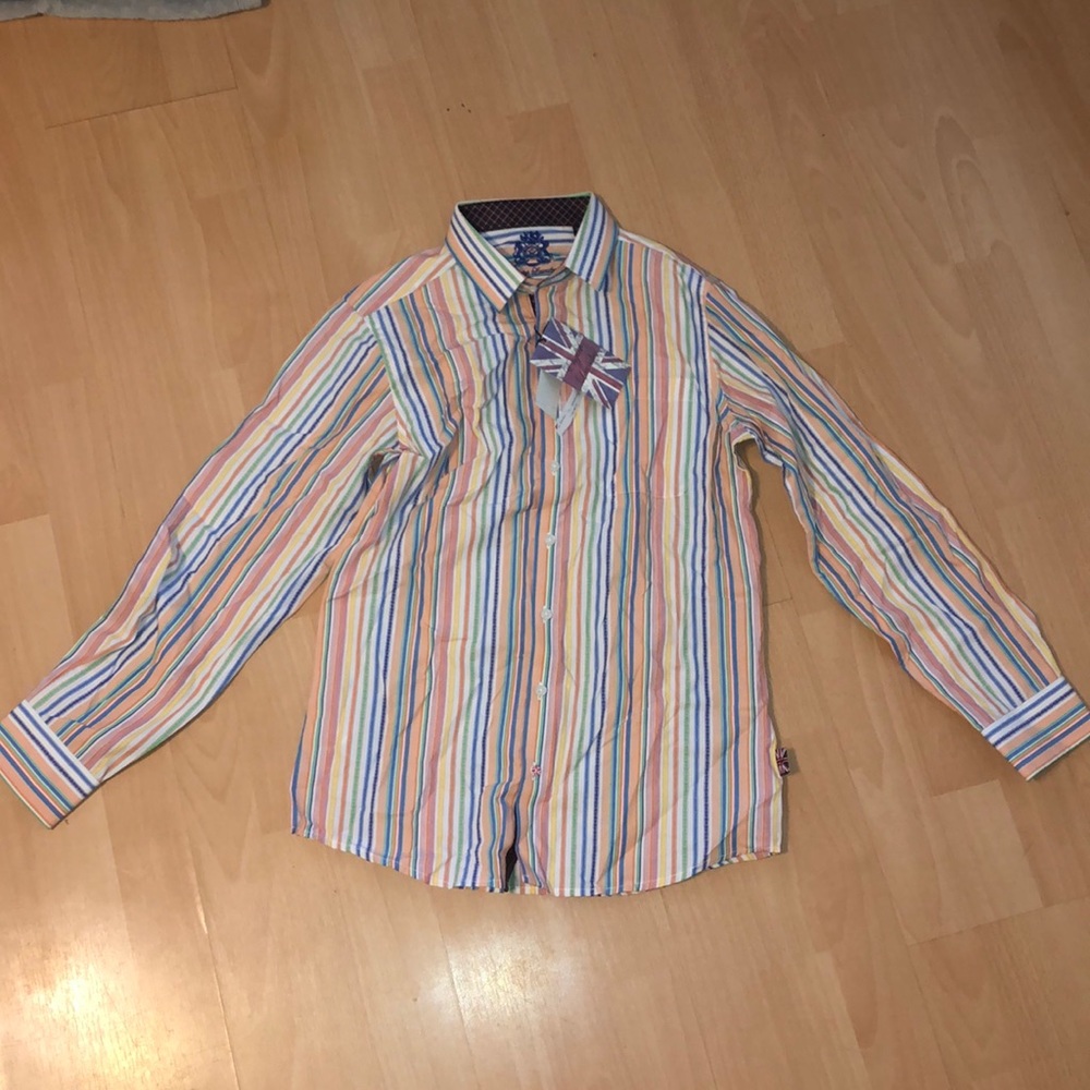 Vintage Button up long sleeve laundry youth large